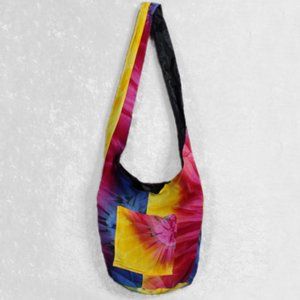 Rainbow Tie-Dye Boho Bag